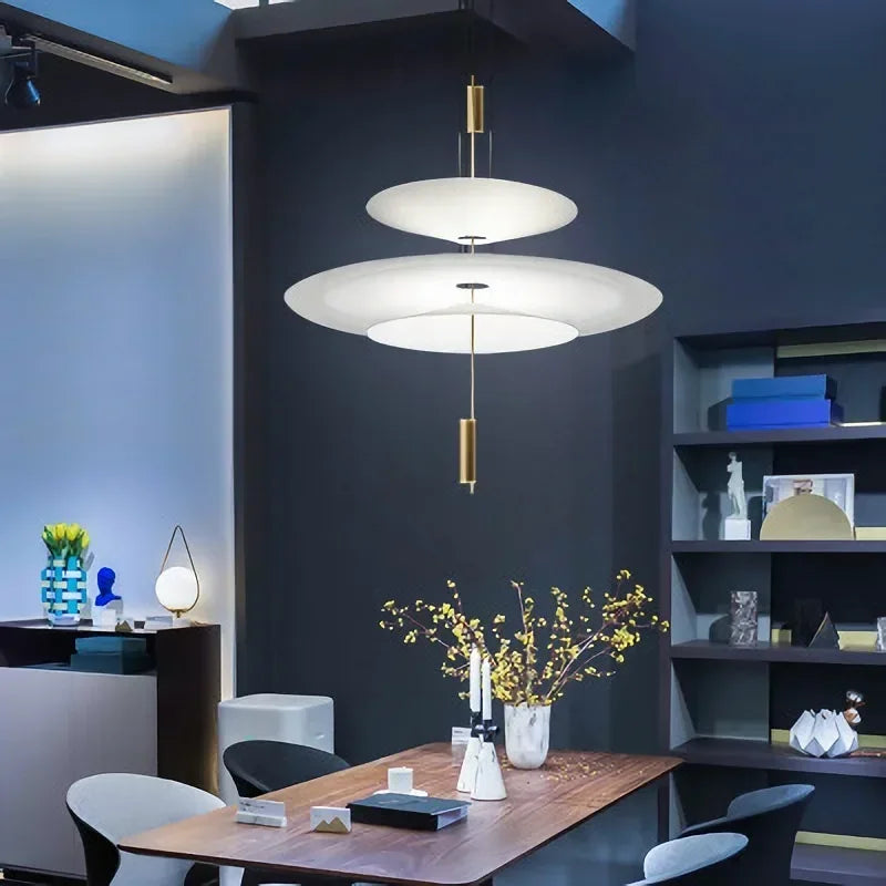 Modern Minimalist Led Pendant Lights for Living Dining Room Kitchen Fixture Chandelier Scandinavian Decor White Lighting Home