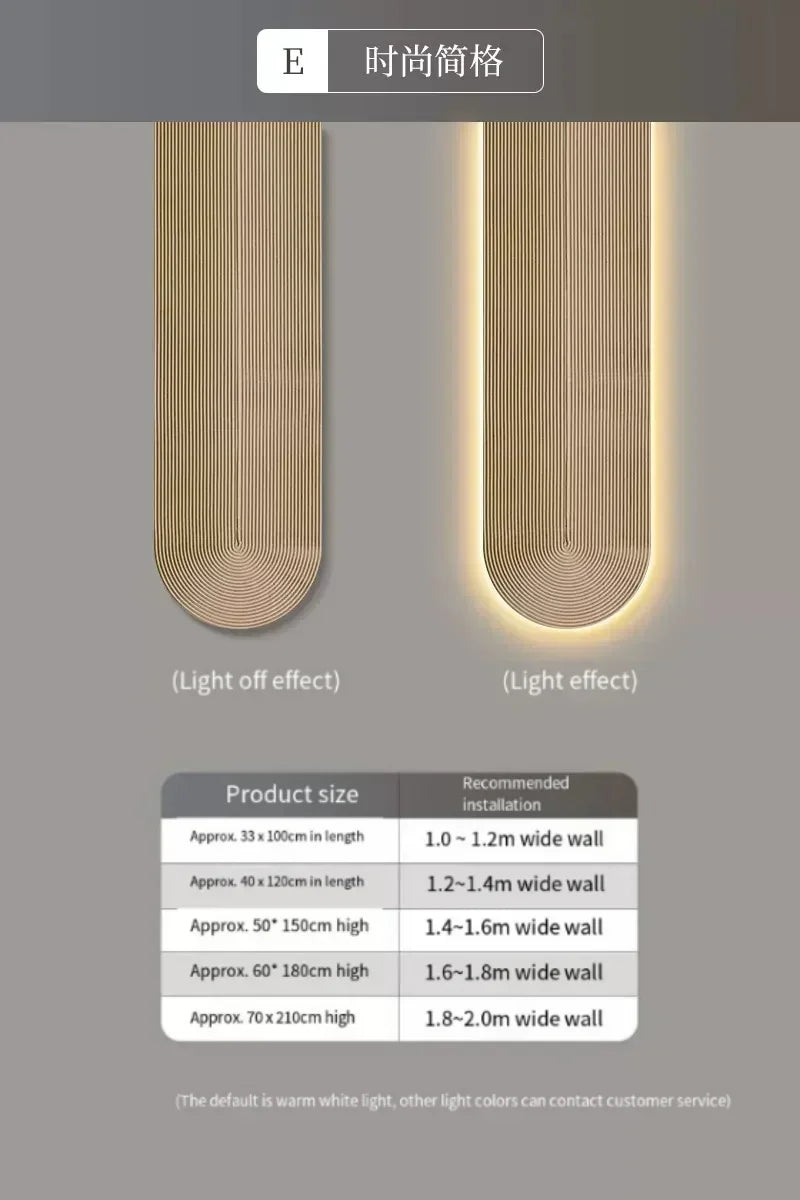 Modern LED Wall Lamp - Minimalist Line Light Fixture