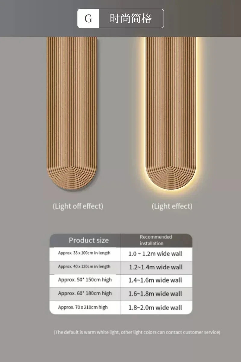 Modern LED Wall Lamp - Minimalist Line Light Fixture