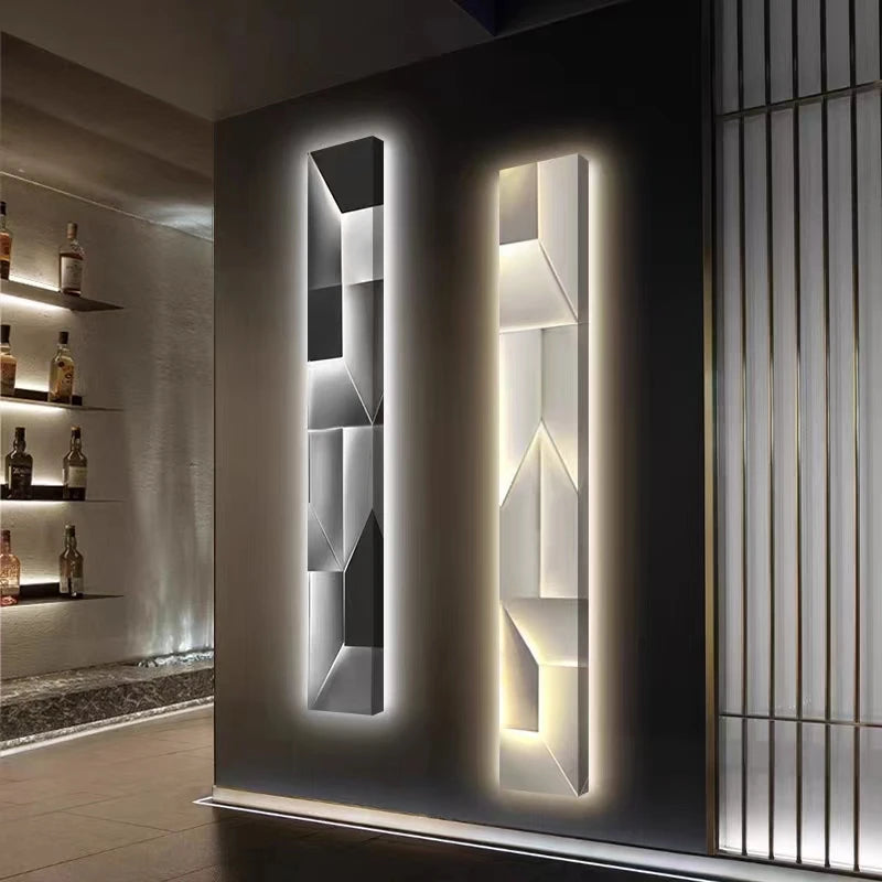 Modern LED Wall Art Light - Minimalist Bedroom & Living Room Decor