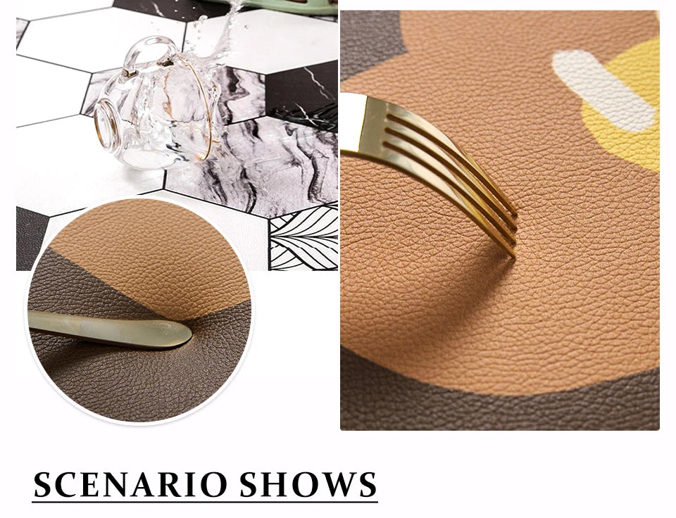 Waterproof Kitchen Floor Mat - Oil-Proof PVC Carpet Runner for Kitchen & Hallway