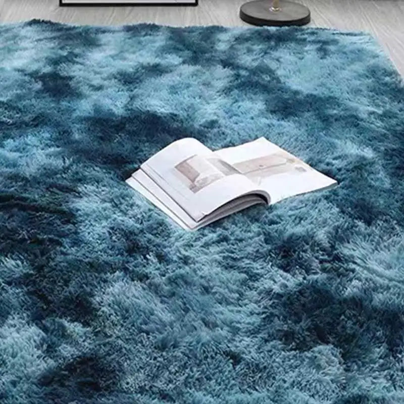 Furry Plush Area Rug - Modern Nordic Style Carpet for Living Room & Bedroom