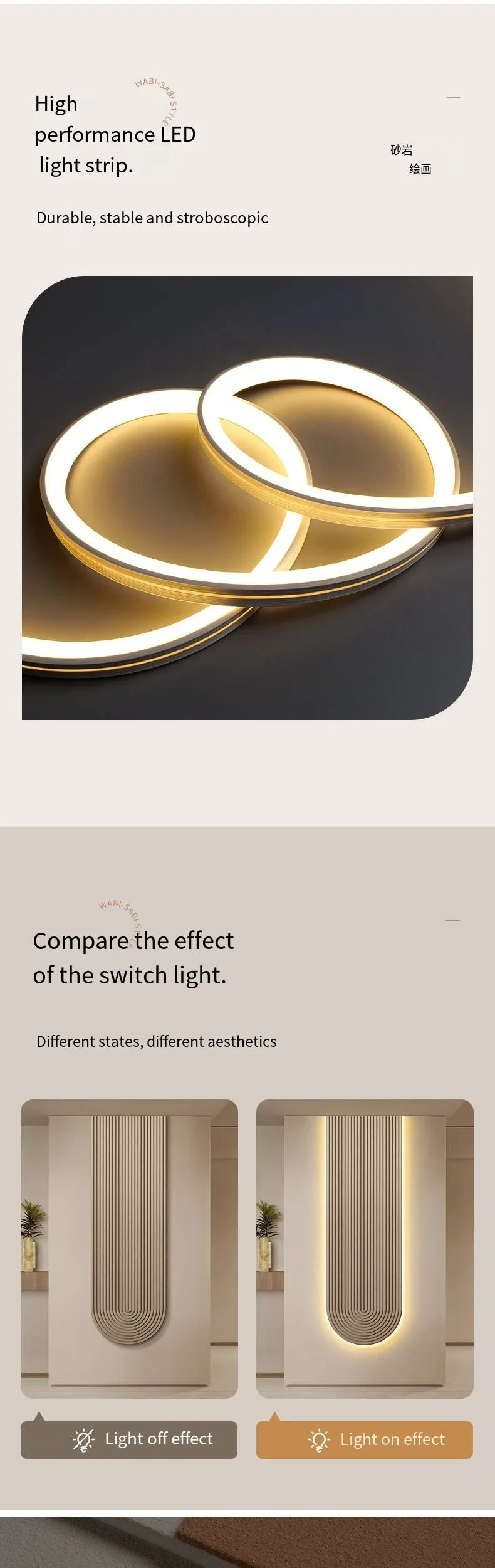 Modern LED Wall Lamp - Minimalist Line Light Fixture