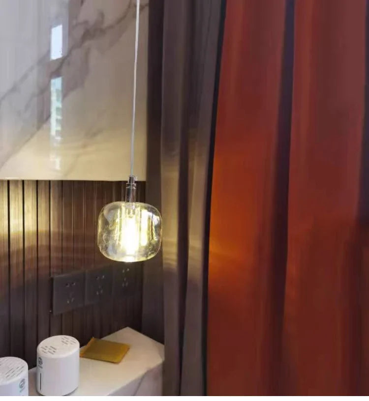 Luxury Led Staircase Chandelier Modern Home Decor Indoor Lighting Fixture Creative Amber/Smoky Grey/Clear Crystal Hanging Lamp