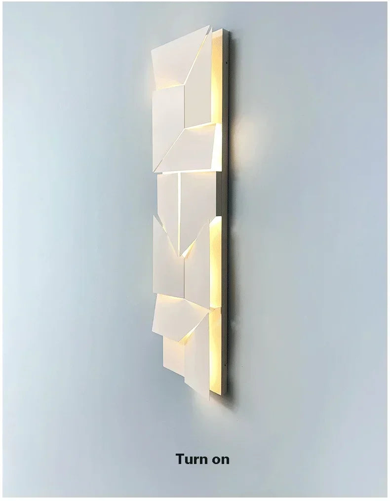 LED Wall Art Sconce - Creative Background Light for Modern Interiors