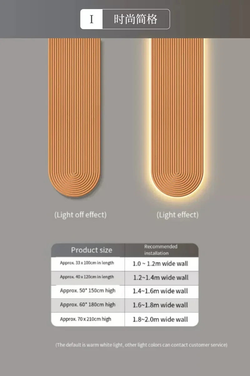 LED Minimalist Line Wall Light - Modern Background Lighting Fixture