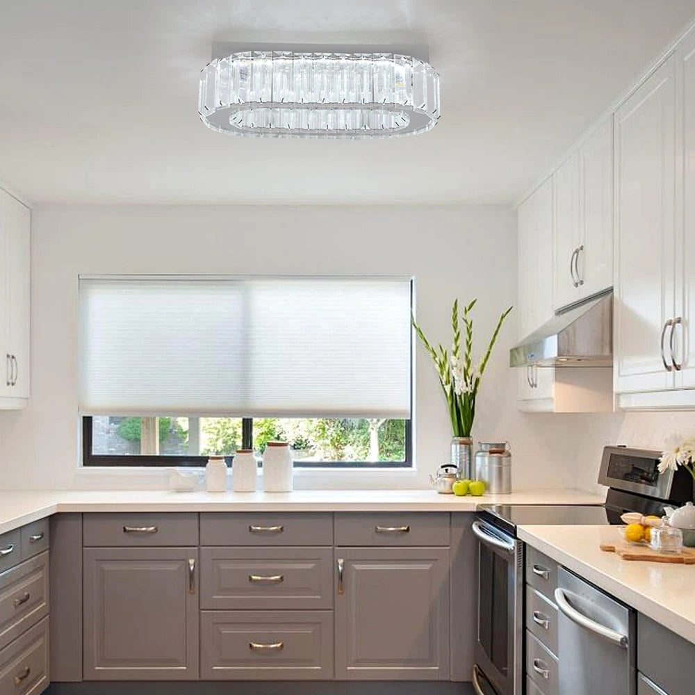 Modern Crystal Led Ceiling Lamp Hotel Lobby Dinning Room Ceiling Chandelier Light Fixture Home Decoration Pendant Lights Lustres