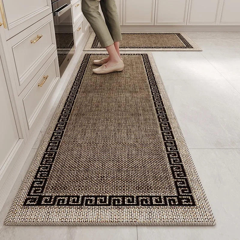 Kitchen Runner Rug - Non-Slip Long Strip Floor Mat for Kitchen & Hallway