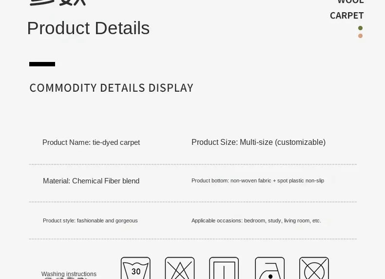 Super Soft Round Plush Rug - Fluffy Area Carpet for Living Room & Bedroom