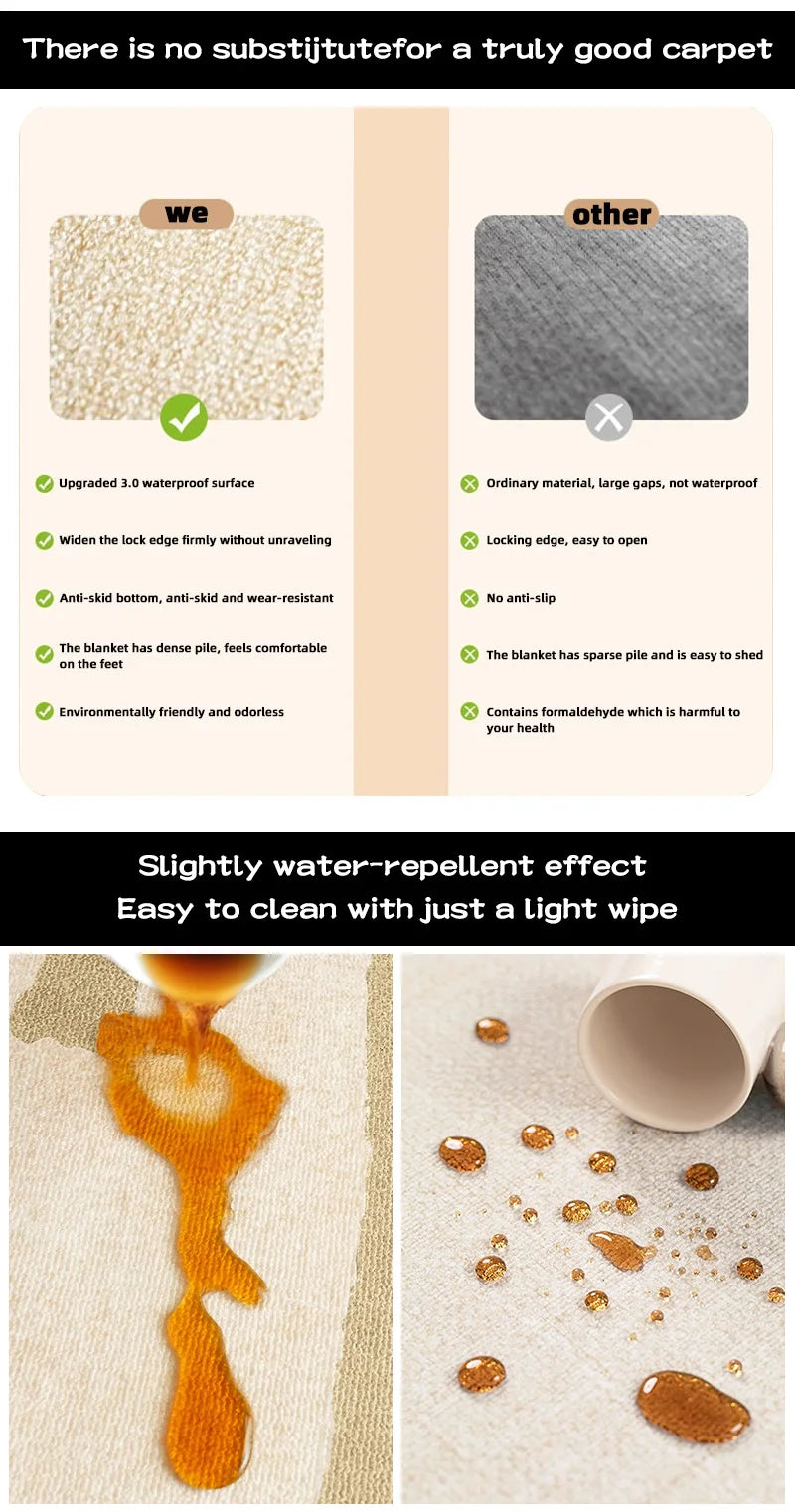 Modern Geometric Area Rug - Luxury Carpet for Living Room & Bedroom