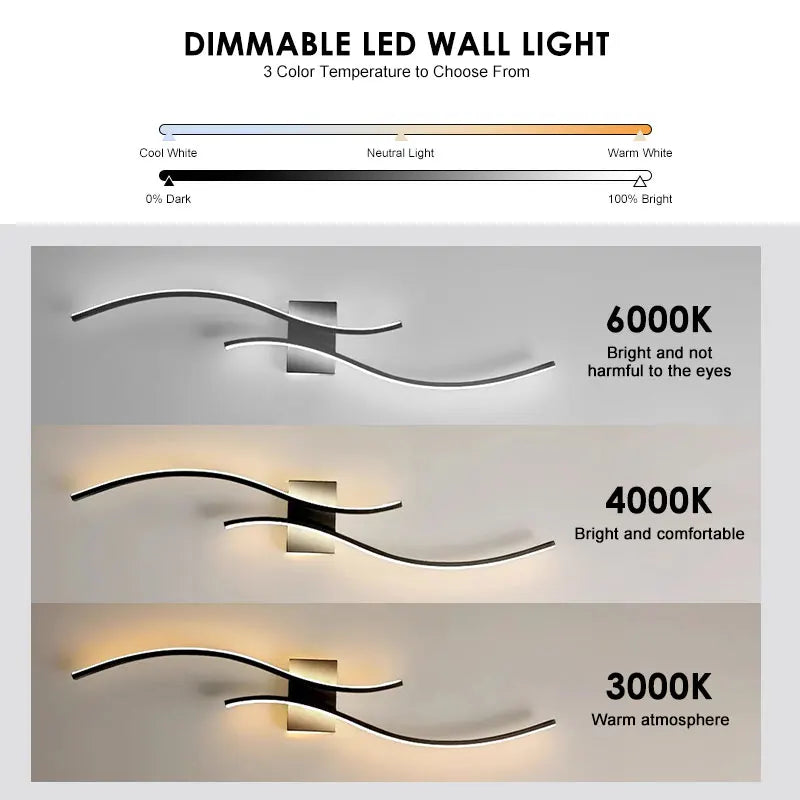 Wireless Rechargeable LED Wall Sconce - Touch Dimmable with Remote Control