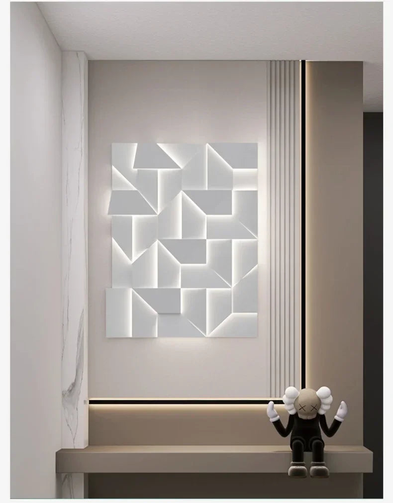 LED Wall Art Sconce - Creative Background Light for Modern Interiors