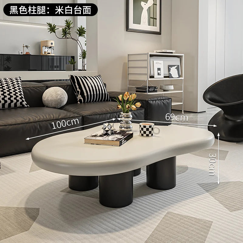 Cream Style Cloud Coffee Table - Modern Living Room Furniture