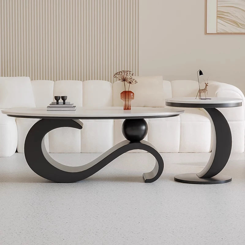 Modern Round Coffee Table - Italian Designer Style