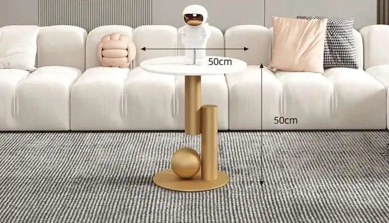 Italian Luxury Oval Coffee Table - Rock Board Top