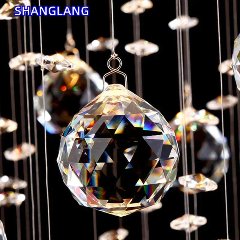 Modern Crystal Chandelier Square Luxury Lamp Indoor Hanging Lighting Equipment For Living Room Dining Room Lobby Ceiling Lustres