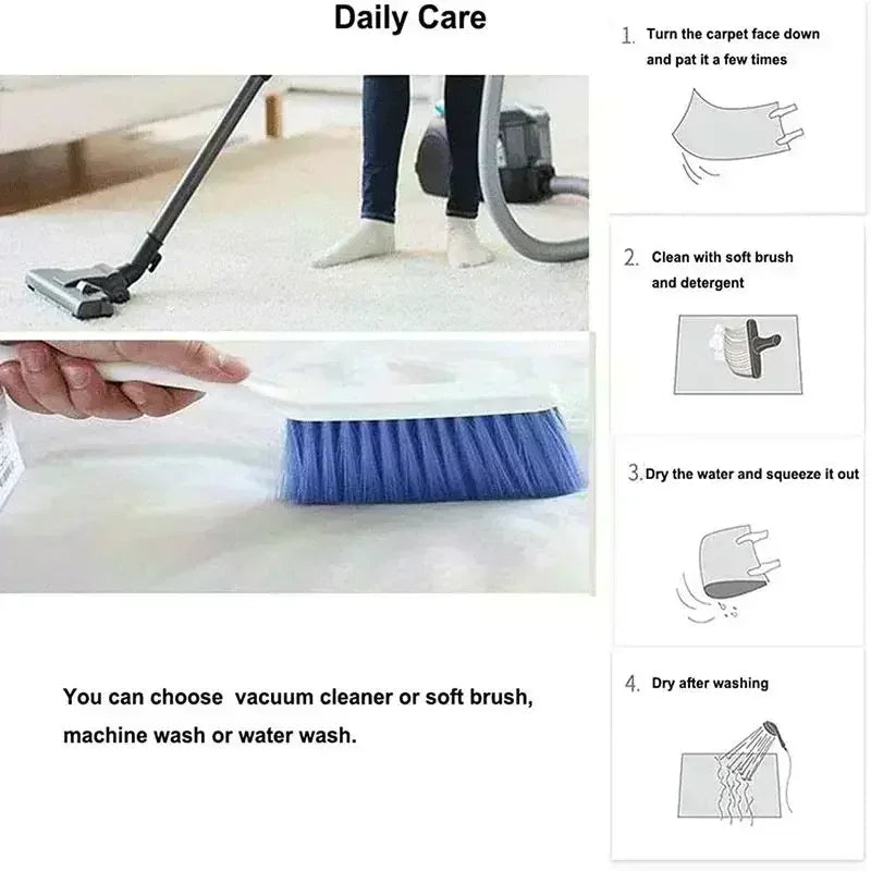 Modern Luxury Area Rug - Non-Slip Washable Carpet for Living Room & Bedroom