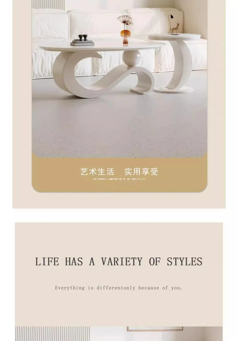 Modern Round Coffee Table - Italian Designer Style