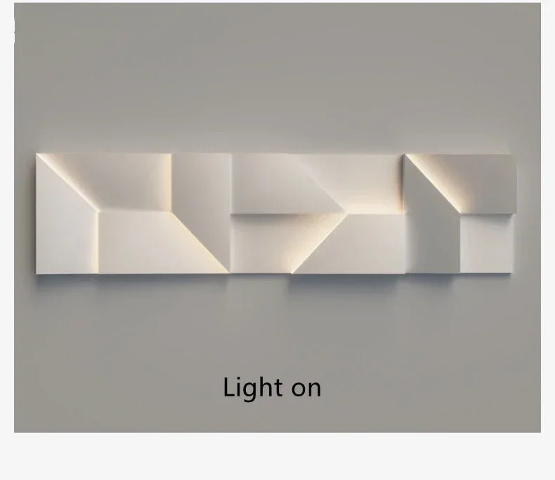 LED Wall Art Sconce - Creative Background Light for Modern Interiors