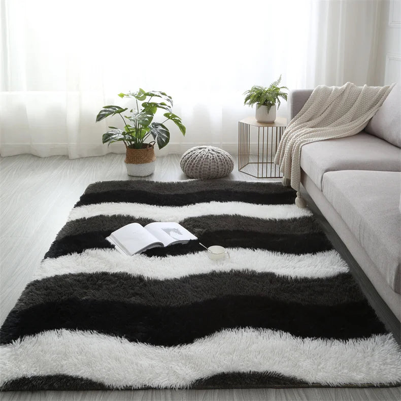 Premium Fluffy Shag Rug - Extra Soft Area Carpet for Living Room