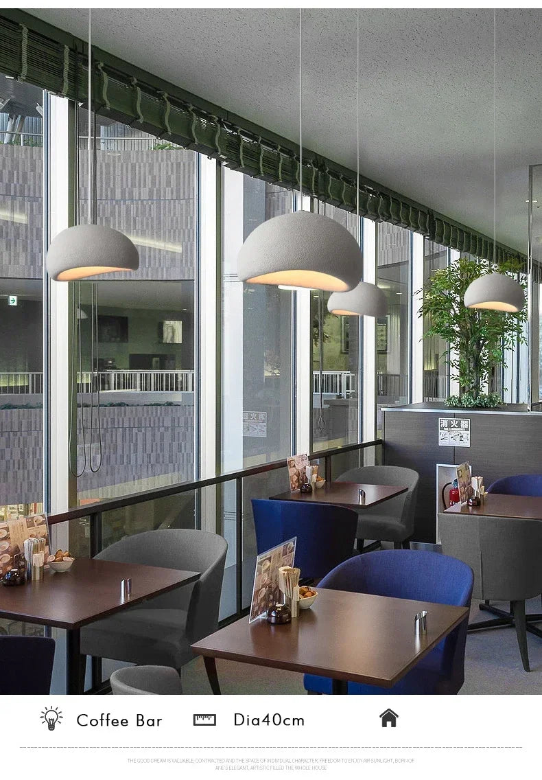 Minimalist Wabi Sabi LED Pendant Lamp for Living Dining Room Bar Home Decor Hanging Chandelier Bedroom Loft Art Lighting Fixture