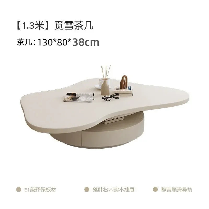 Italian Luxury Coffee Table Set - White Cloud Design