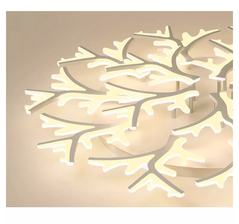Nordic Minimalist Creative Branch Antlers Ceiling Chandelier Living Room Bedroom Indoor Lighting Led Ceiling Lamp Light Fixture