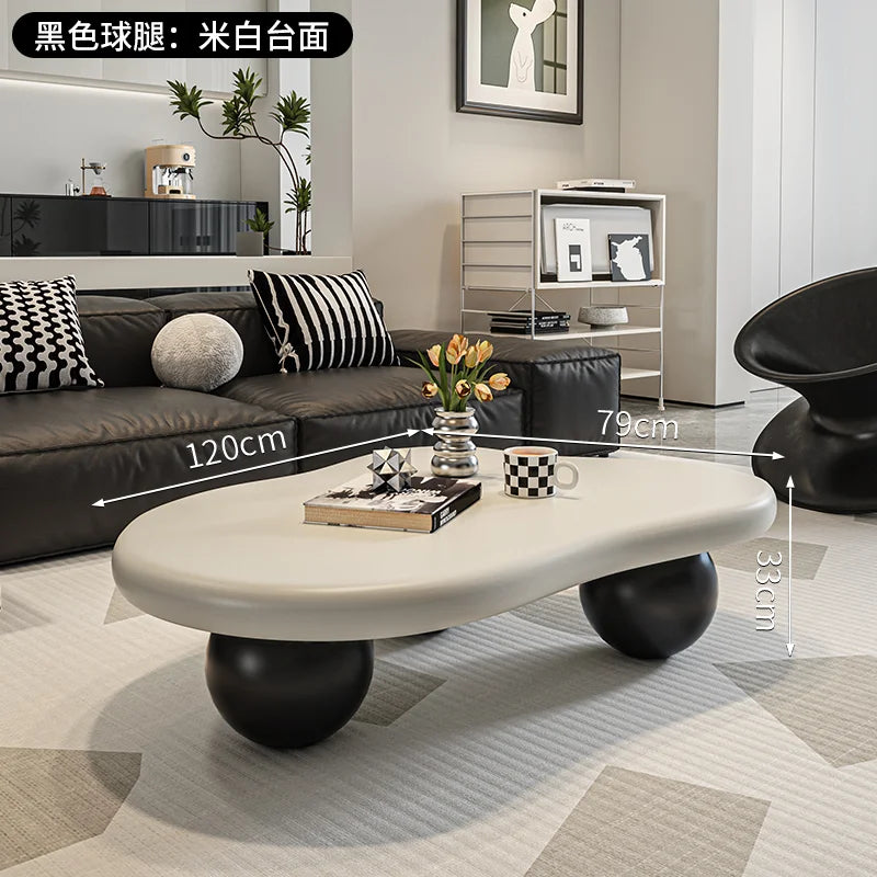 Cream Style Cloud Coffee Table - Modern Living Room Furniture