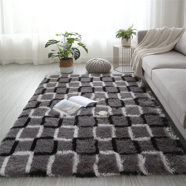 Premium Fluffy Shag Rug - Extra Soft Area Carpet for Living Room