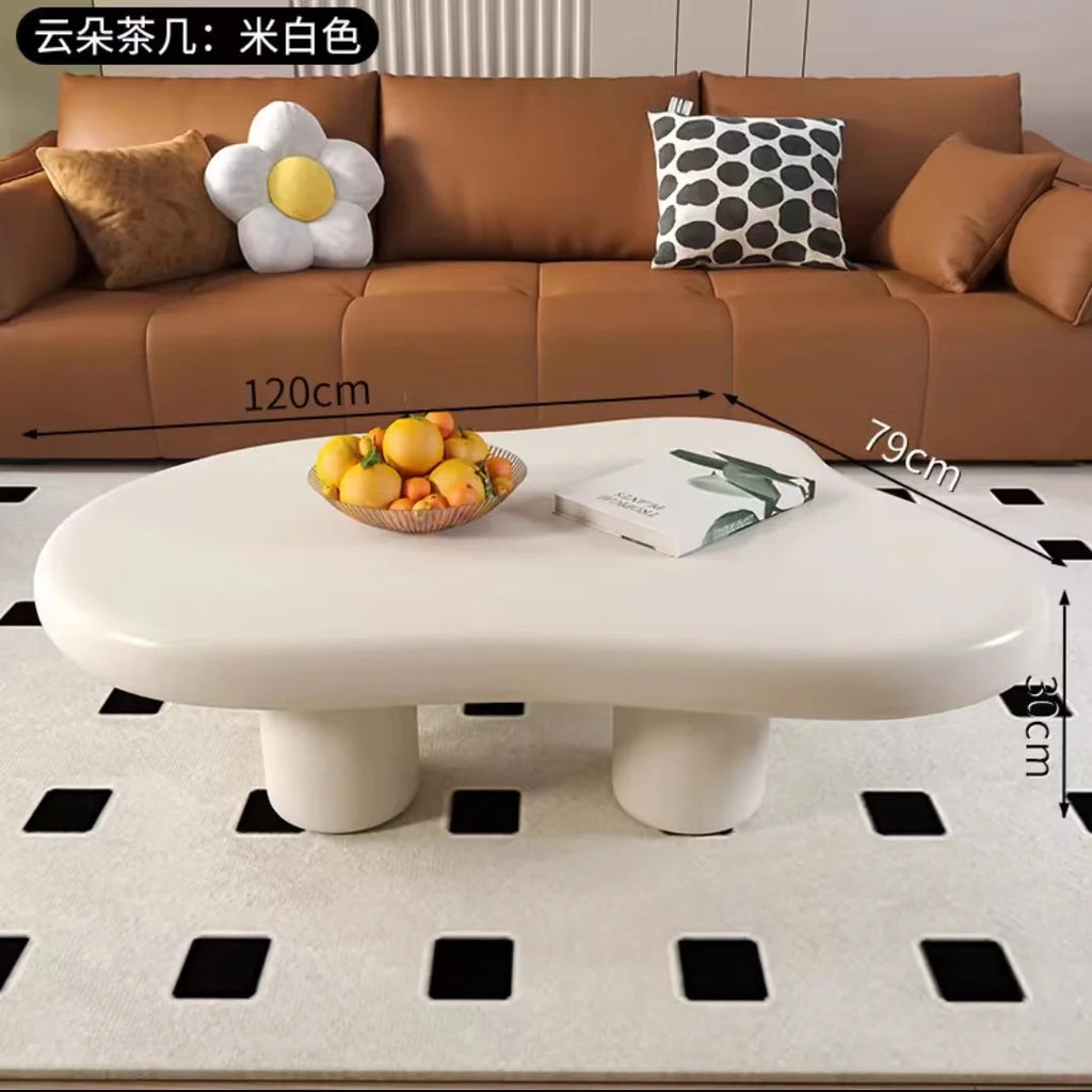 Cream Style Cloud Coffee Table - Modern Living Room Furniture