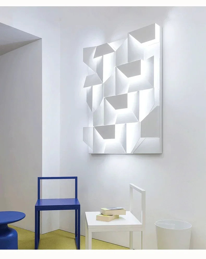 LED Wall Art Sconce - Creative Background Light for Modern Interiors