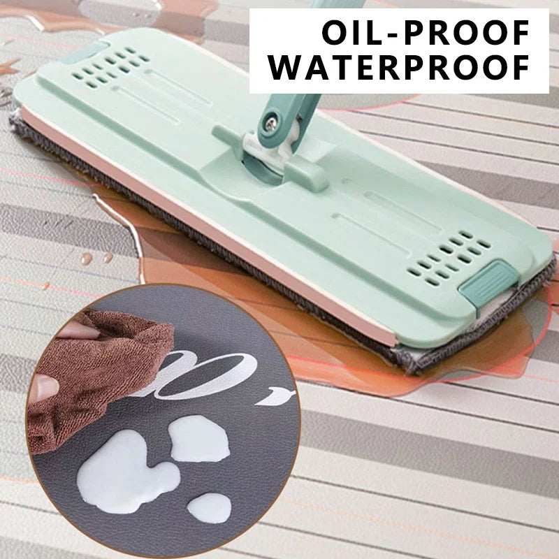 Waterproof Kitchen Floor Mat - Oil-Proof PVC Carpet Runner for Kitchen & Hallway