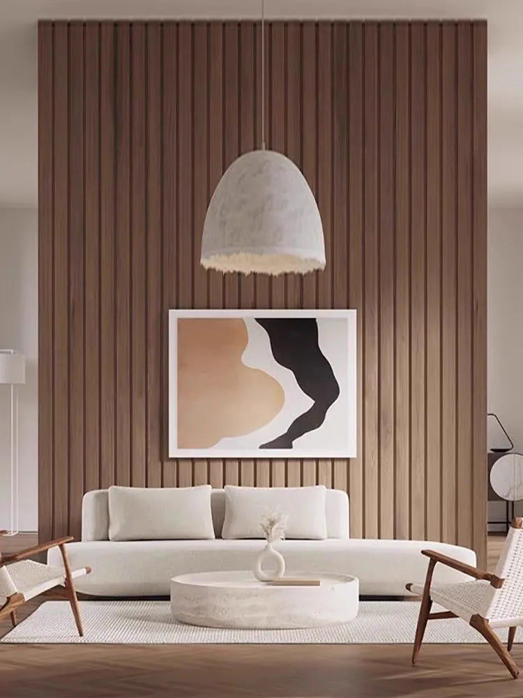 Japanese Industrial Round Coffee Table - Space-Saving Design