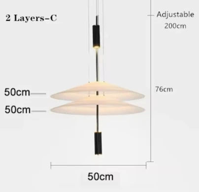 Modern Minimalist Led Pendant Lights for Living Dining Room Kitchen Fixture Chandelier Scandinavian Decor White Lighting Home