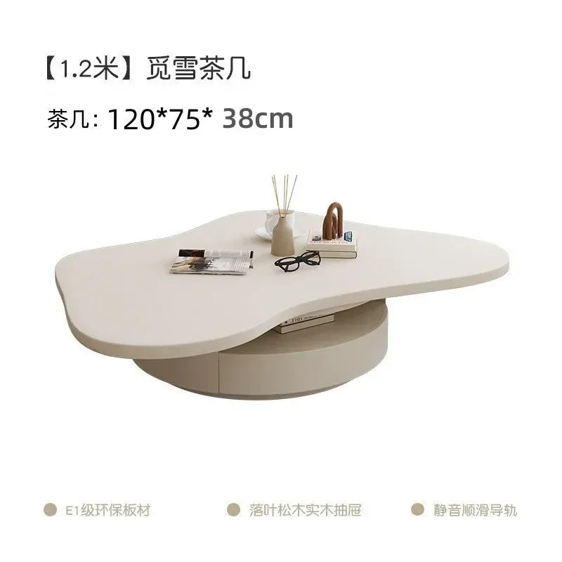 Italian Luxury Coffee Table Set - White Cloud Design