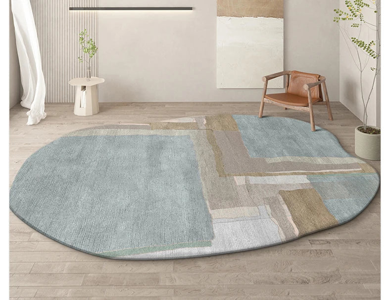 Living Room Carpet Irregular Rug Home Decoration Modern Bedroom Lounge Large Area Rugs Soft Thickened Fluffy Plush Floor Mat