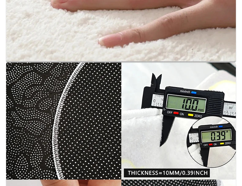 Living Room Carpet Irregular Rug Home Decoration Modern Bedroom Lounge Large Area Rugs Soft Thickened Fluffy Plush Floor Mat