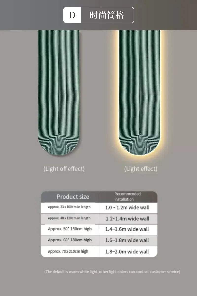 Modern LED Wall Lamp - Minimalist Line Light Fixture