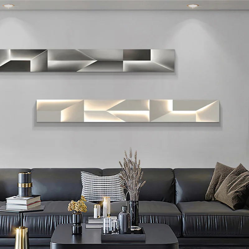 Modern LED Wall Art Light - Minimalist Bedroom & Living Room Decor
