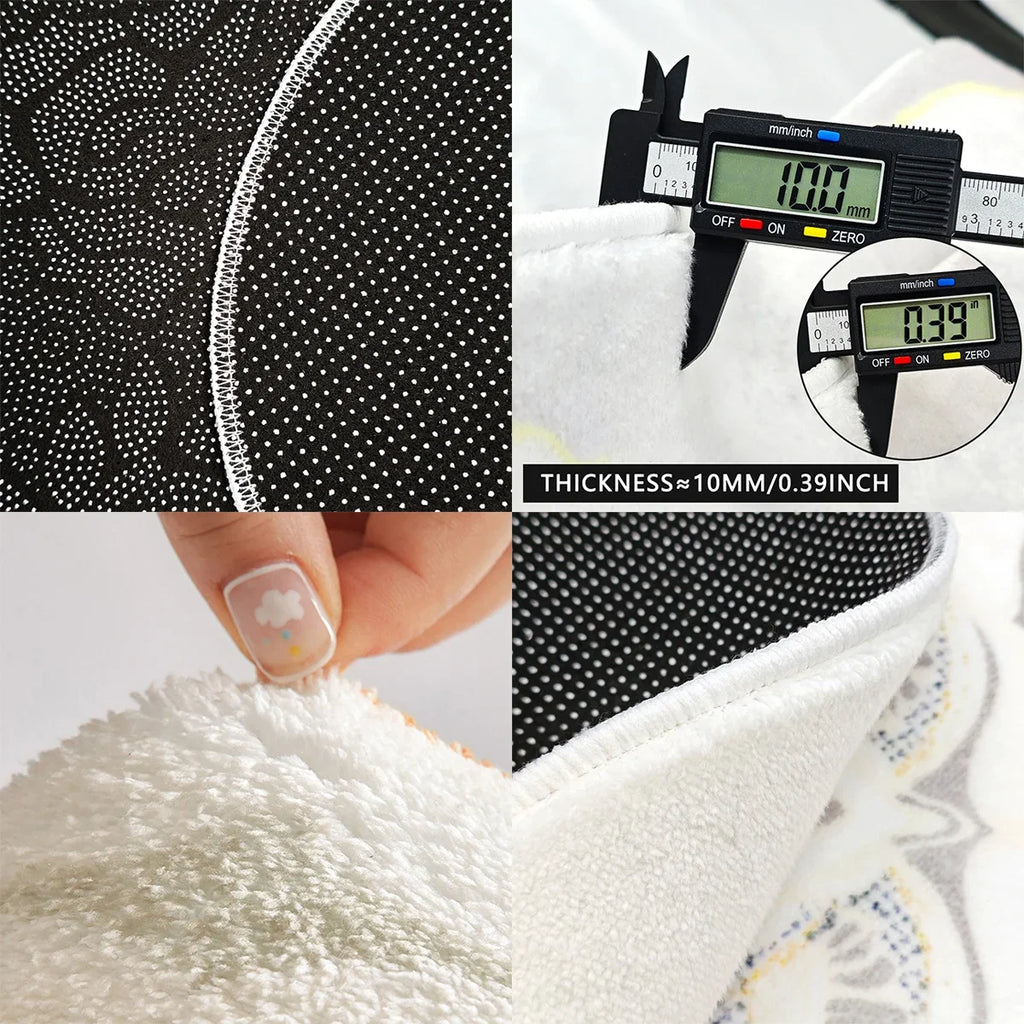 Living Room Carpet Irregular Rug Home Decoration Modern Bedroom Lounge Large Area Rugs Soft Thickened Fluffy Plush Floor Mat