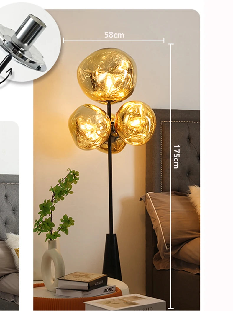 Luxury Simplified Floor Lamp - Modern Standing Light for Living Room & Bedroom