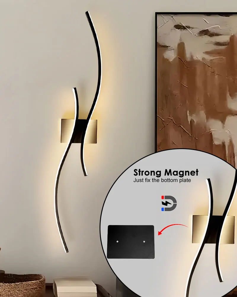 Wireless Rechargeable LED Wall Sconce - Touch Dimmable with Remote Control