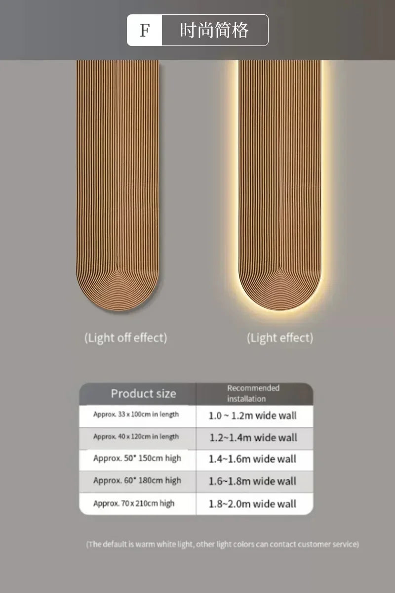 Modern LED Wall Lamp - Minimalist Line Light Fixture