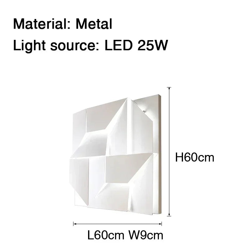 LED Wall Art Sconce - Creative Background Light for Modern Interiors