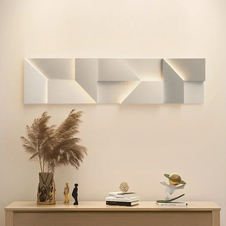LED Wall Art Sconce - Creative Background Light for Modern Interiors