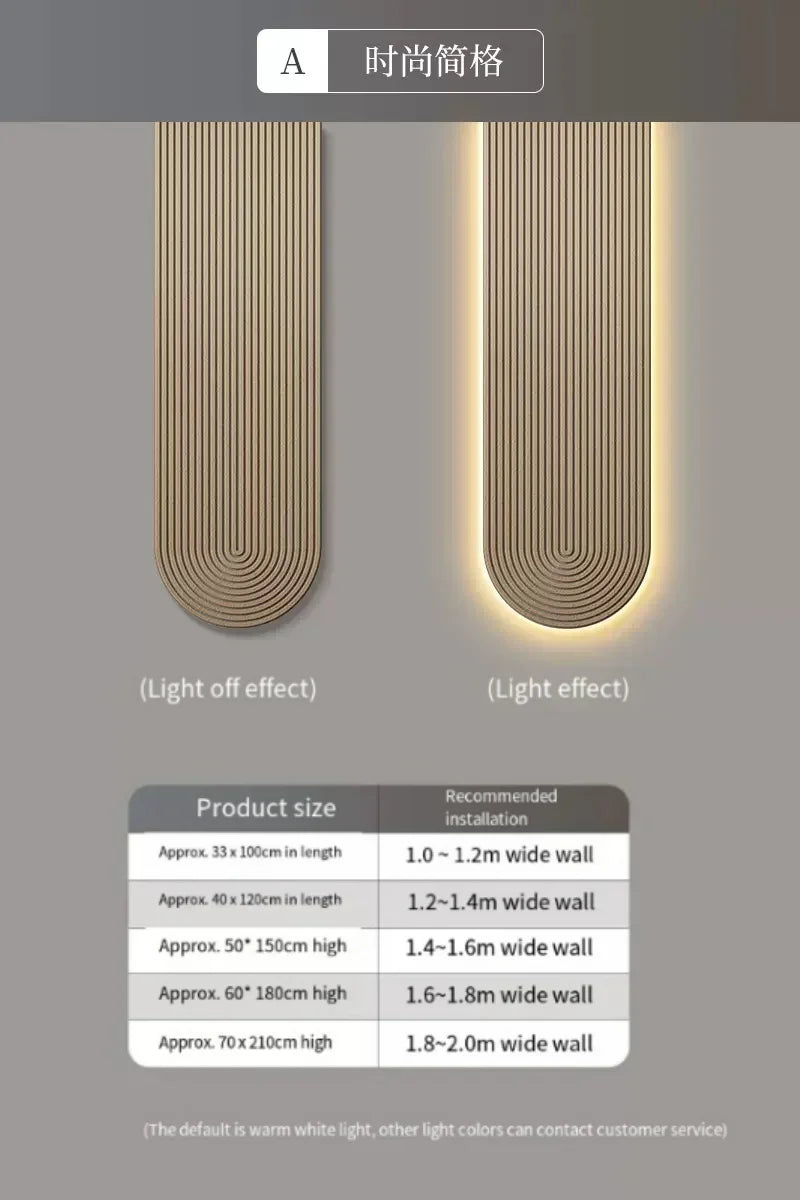 Modern LED Wall Lamp - Minimalist Line Light Fixture