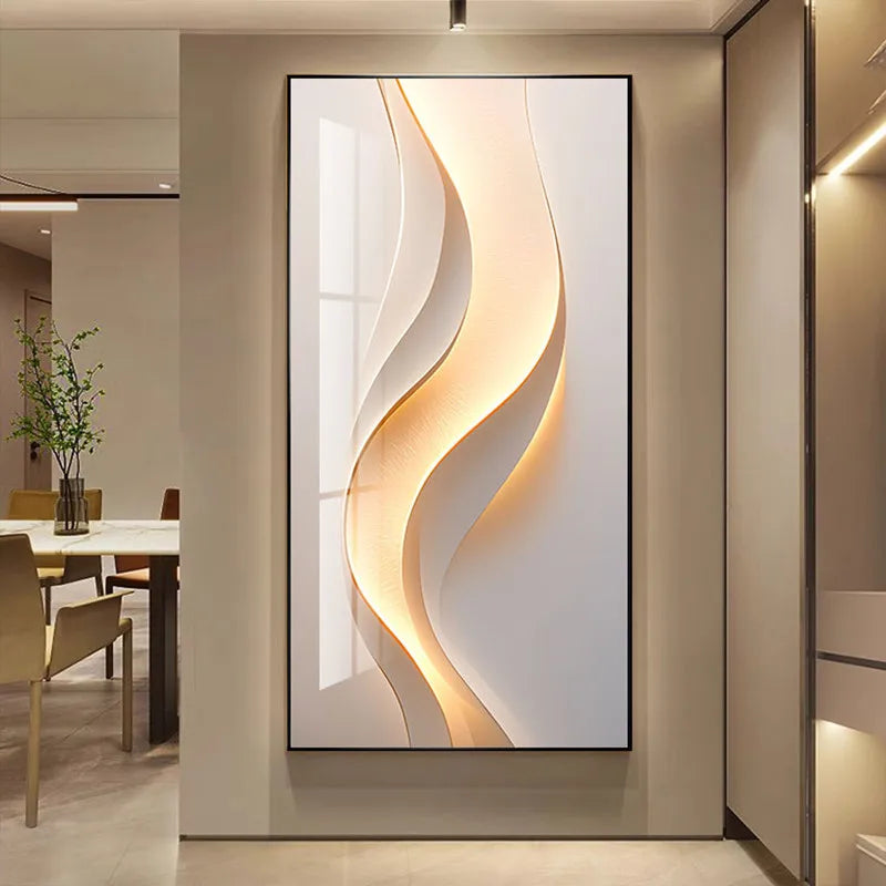 Modern Minimalist LED Wall Art - Abstract Entryway Decorative Painting