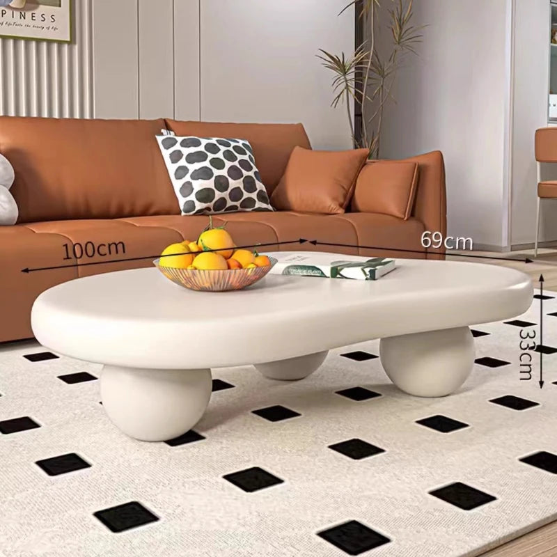 Cream Style Cloud Coffee Table - Modern Living Room Furniture