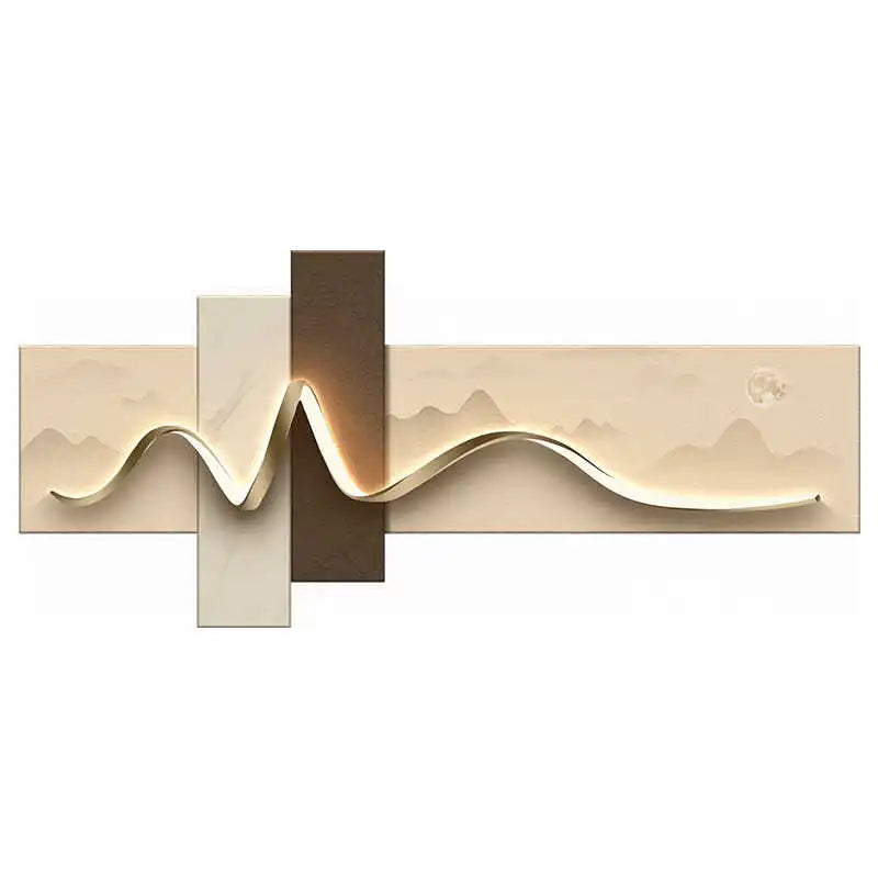 LED Ambient Light Painting - Modern Luxury Sofa Background Wall Art