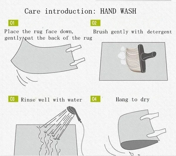 Christmas Snow Rug - Festive Area Rug for Living Room & Bedroom